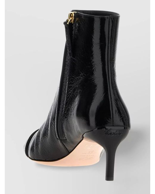 Roger Vivier Black Leather Ankle Boots