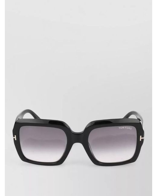 Tom Ford Black Sunglasses Ft1082 Square Gradient Lenses
