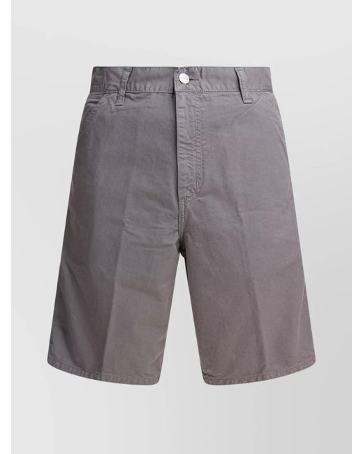 Carhartt Gray Cotton Cargo Shorts for men
