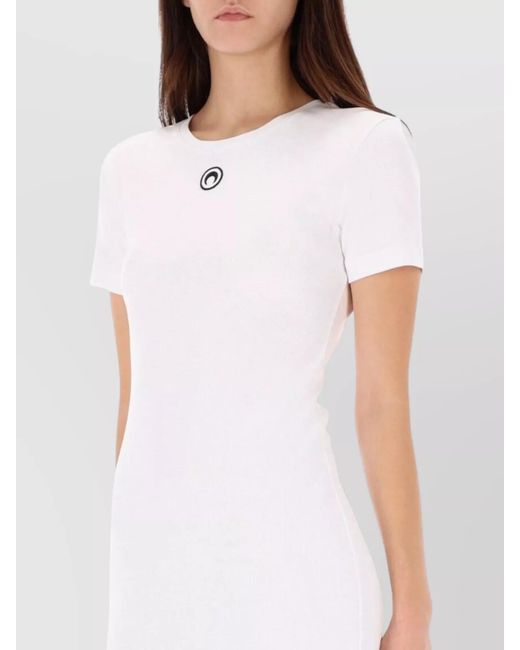 MARINE SERRE White Moon Midi Dress