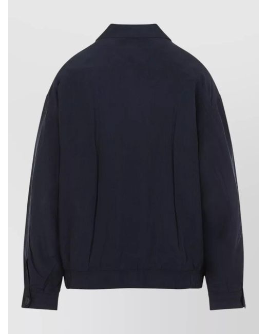 Prada Blue Silk Fitted Jacket