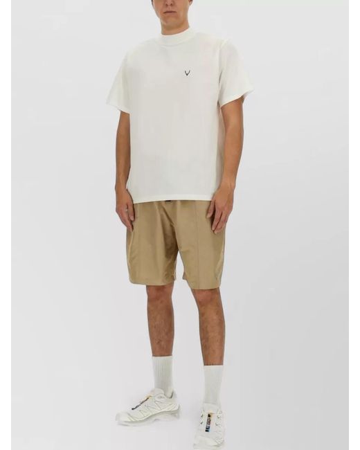 South2 West8 Natural Belted Bermuda Shorts Drawstring Waist for men