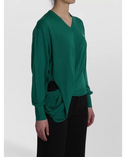 Loewe Green Wool Sweater