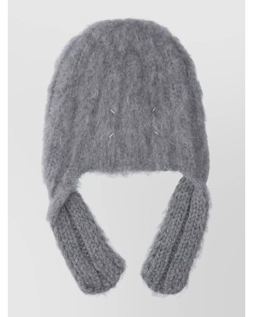Maison Margiela Gray Textured Casual Scarf Refined Design for men