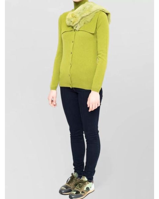 LA ROSE Yellow Cashmere Top