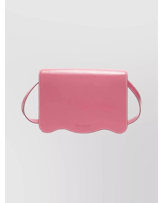 Palm Angels Pink Palm Leather Crossbody Bag