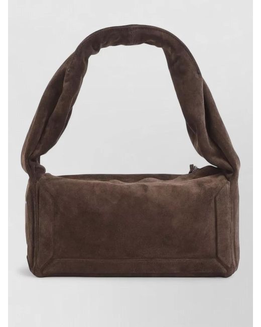 Maison Margiela Brown Small Suede Tote Bag
