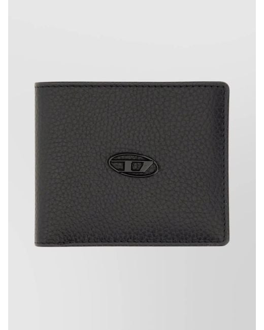 DIESEL Black Logo Wallet Bi-Fold Design for men
