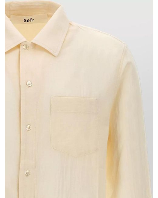 Séfr Natural Leo Shirt Button Down Collar Long Sleeves for men