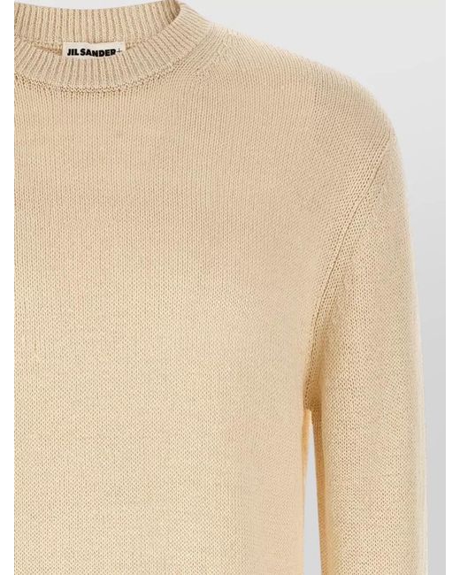 Jil Sander Natural Silk Hemp Jumper for men
