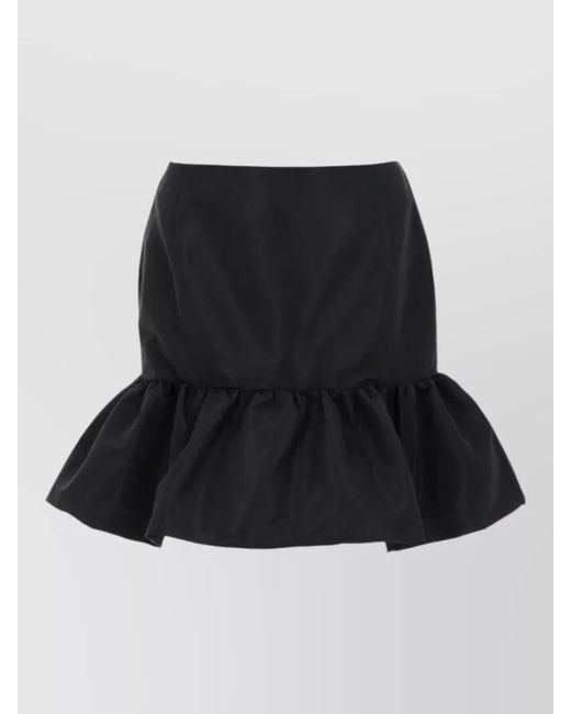 Nina Ricci Black Peplum Mini Skirt