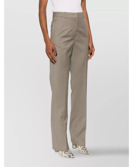 Golden Goose Deluxe Brand Gray Virgin Wool Relaxed-Fit Straight Trousers