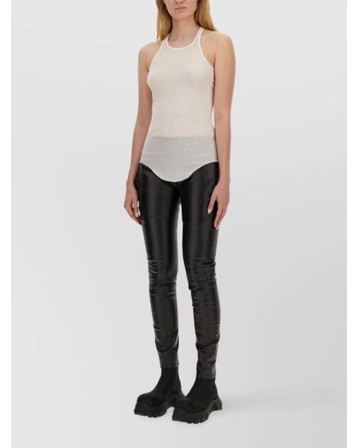 Rick Owens Black Denim Skinny Trousers