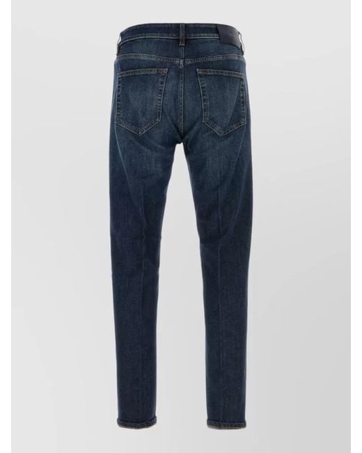 PT Torino Blue Stretch Denim Jeans Belt Loops Five Pockets for men