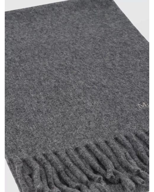 Max Mara Gray Wool Scarf