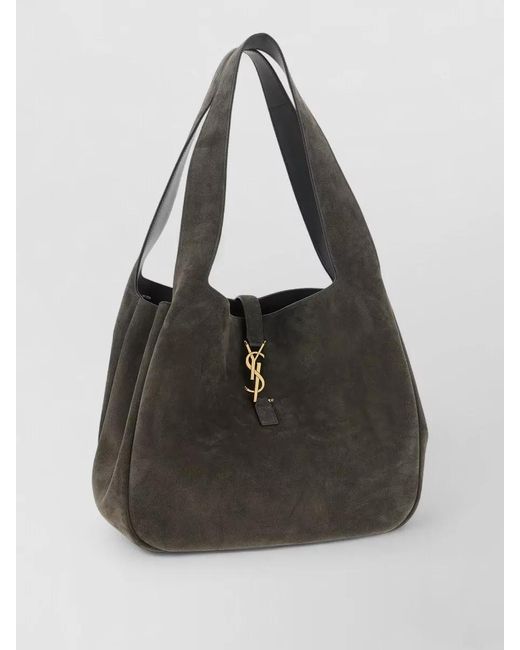 Saint Laurent Black Le 5 À 7 Bea Leather Shoulder Bag