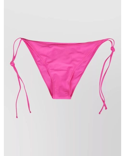 Mc2 Saint Barth Pink Low Rise Tie Side Bikini Bottom