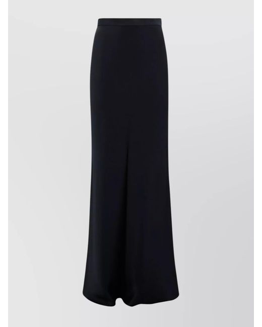 Max Mara Blue Flared Hem High Waist Skirt