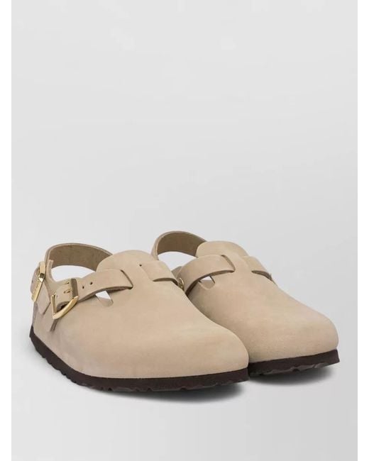 Birkenstock Natural Tokio Hex Open Heel Slip On Sabot