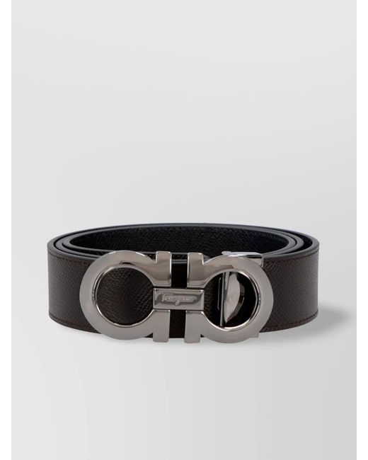 Ferragamo Multicolor Leather Reversible Belt for men