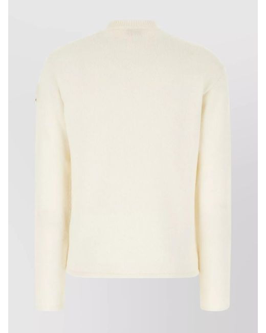 Moncler Genius Natural Ribbed Wool Cashmere Sweater