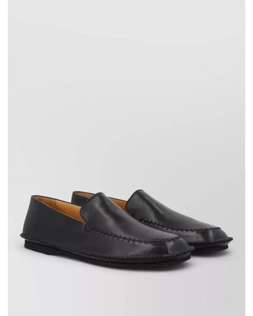Premiata Black Leather Loafers for men