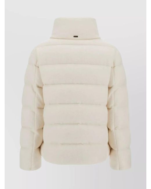 Herno Natural Cashmere Wool Puffer Jacket