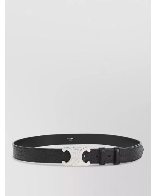 Céline Gray Calf Leather Belt for men