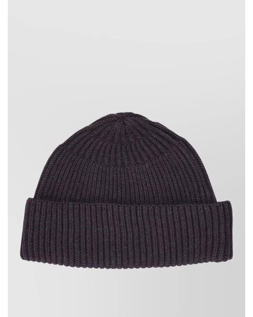 P.A.R.O.S.H. Blue Stretch Fit Casual Hat Ribbed Cuff
