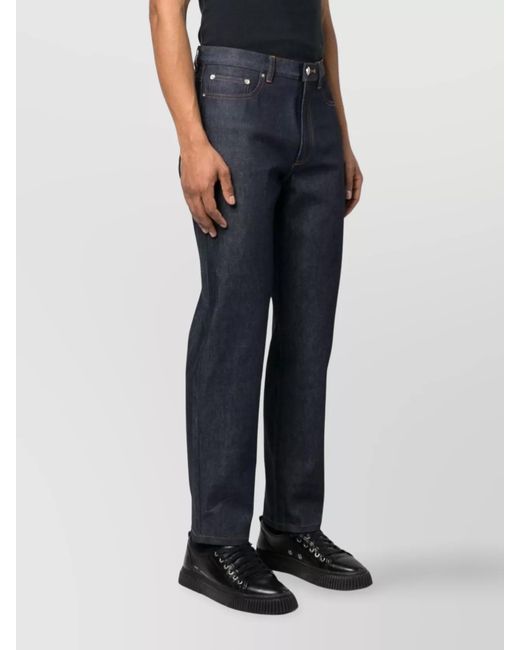 A.P.C. Black Straight-Leg Jeans for men