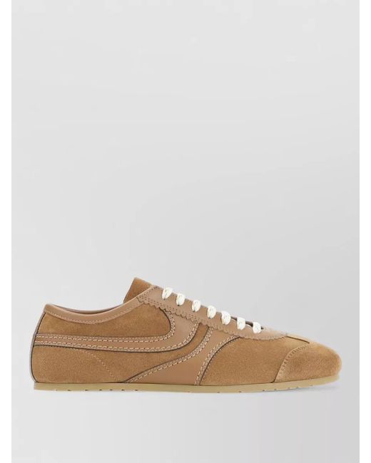 Dries Van Noten Multicolor Suede Leather Low Top Lace Up Sneakers for men