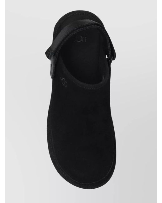Ugg Black Suede Leather Slingback Clogs for men