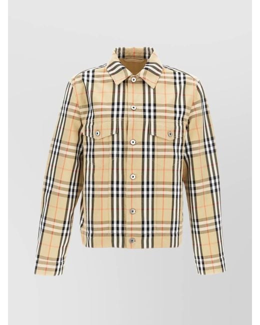Burberry Natural Check Shirt Jacket for men
