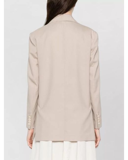 Max Mara Natural Silk Virgin Wool Mohair Blazer