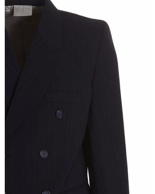 VTMNTS Blue Wool Tailored Blazer for men