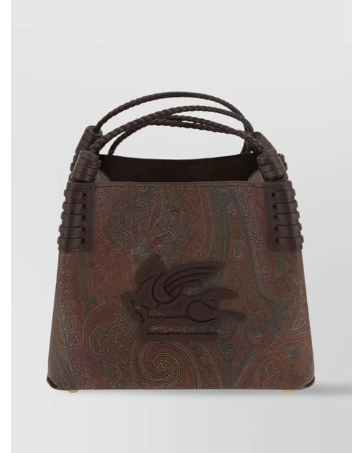 Etro Brown Arnica Mini Crossbody Bag