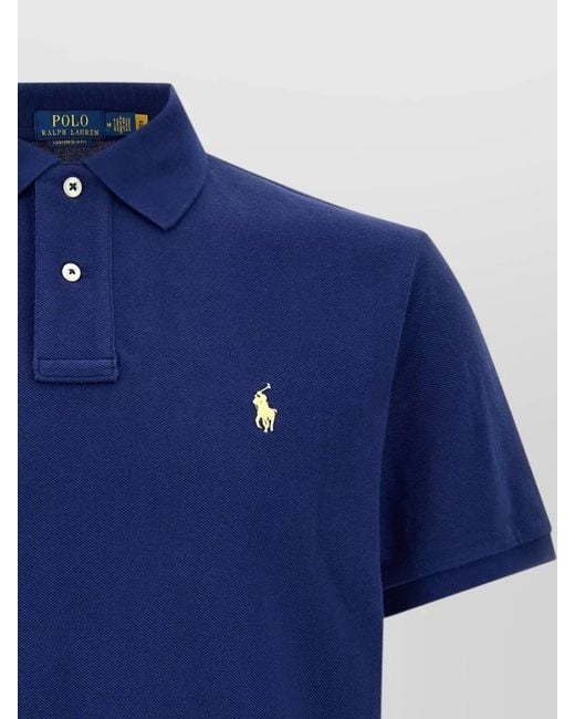 Polo Ralph Lauren Blue Piqué Polo Shirt for men
