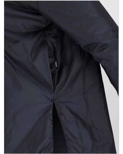 Aspesi Blue Hooded Jacket Long Sleeves