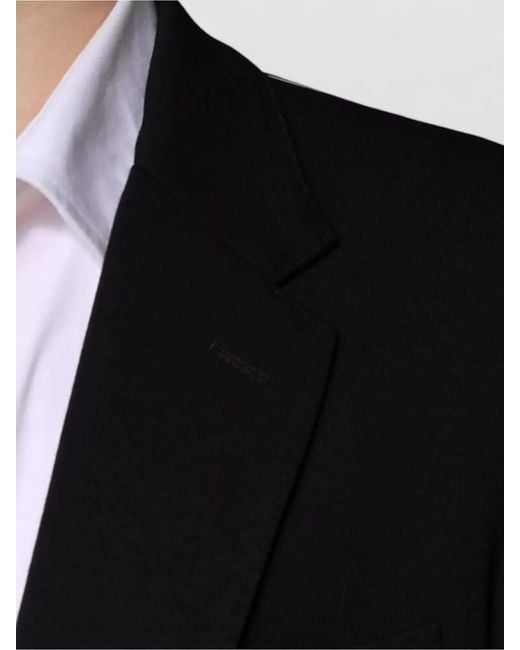 Dolce & Gabbana Black Wool Single Breasted Formal Blazer for men