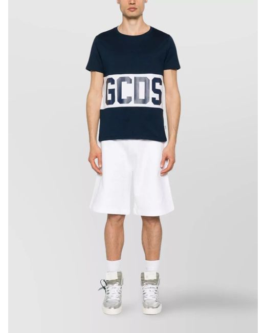 Gcds Blue T-Shirt for men