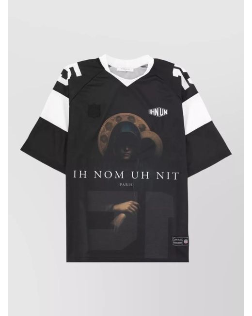 Ih Nom Uh Nit Black Holy Mary Graphic Number Relaxed T-Shirt for men