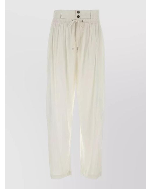 Isabel Marant White Cropped Trousers