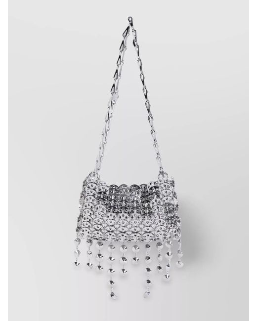 Rabanne White 1969 Chain Mail Shoulder Bag