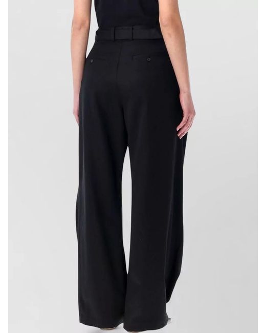 J.W. Anderson Blue Wool High-Rise Wide-Leg Trousers