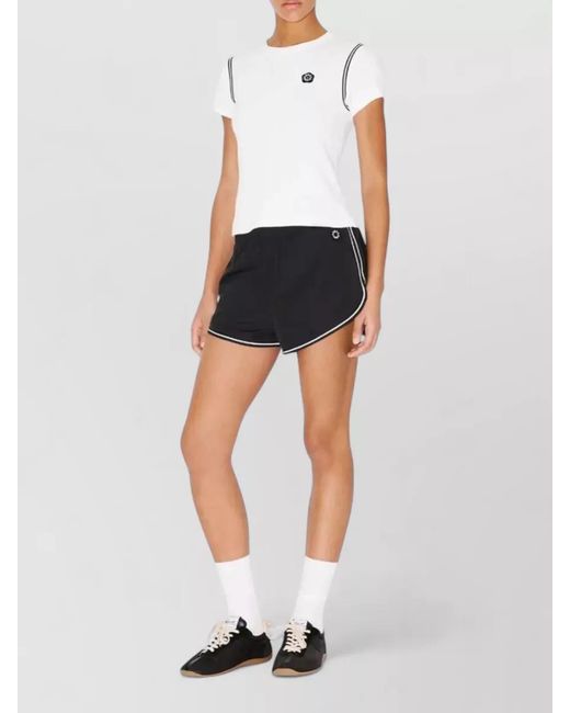 KENZO White Cotton Embroidered T-Shirt