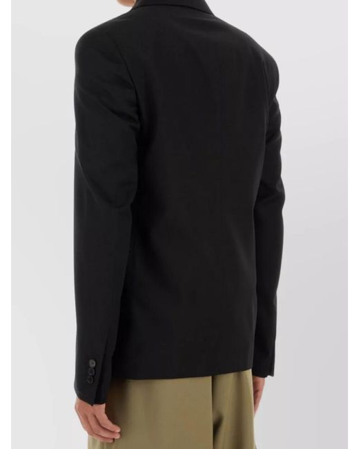 Off-White c/o Virgil Abloh Black Virgin Wool Single-Breasted Blazer for men