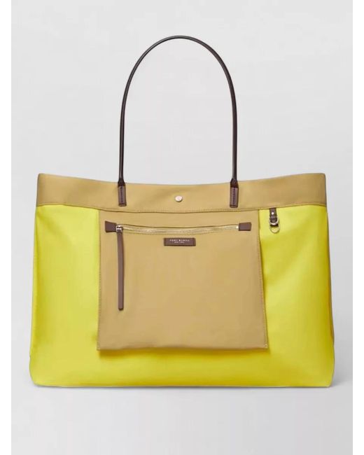 Tory Burch Natural Ella Twist Reversible Large Tote Bag