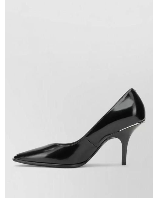 Pinko Black Glossy Pointed Toe Stilettos High Heels