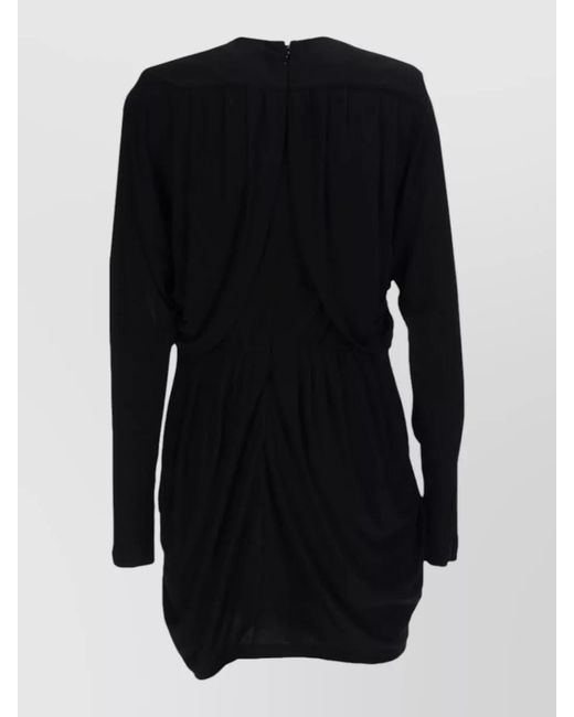 Isabel Marant Black Viscose Fitted Mini Dress