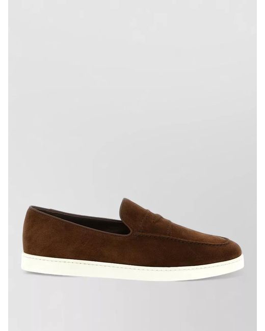 Church's Brown Suede Loafers for men